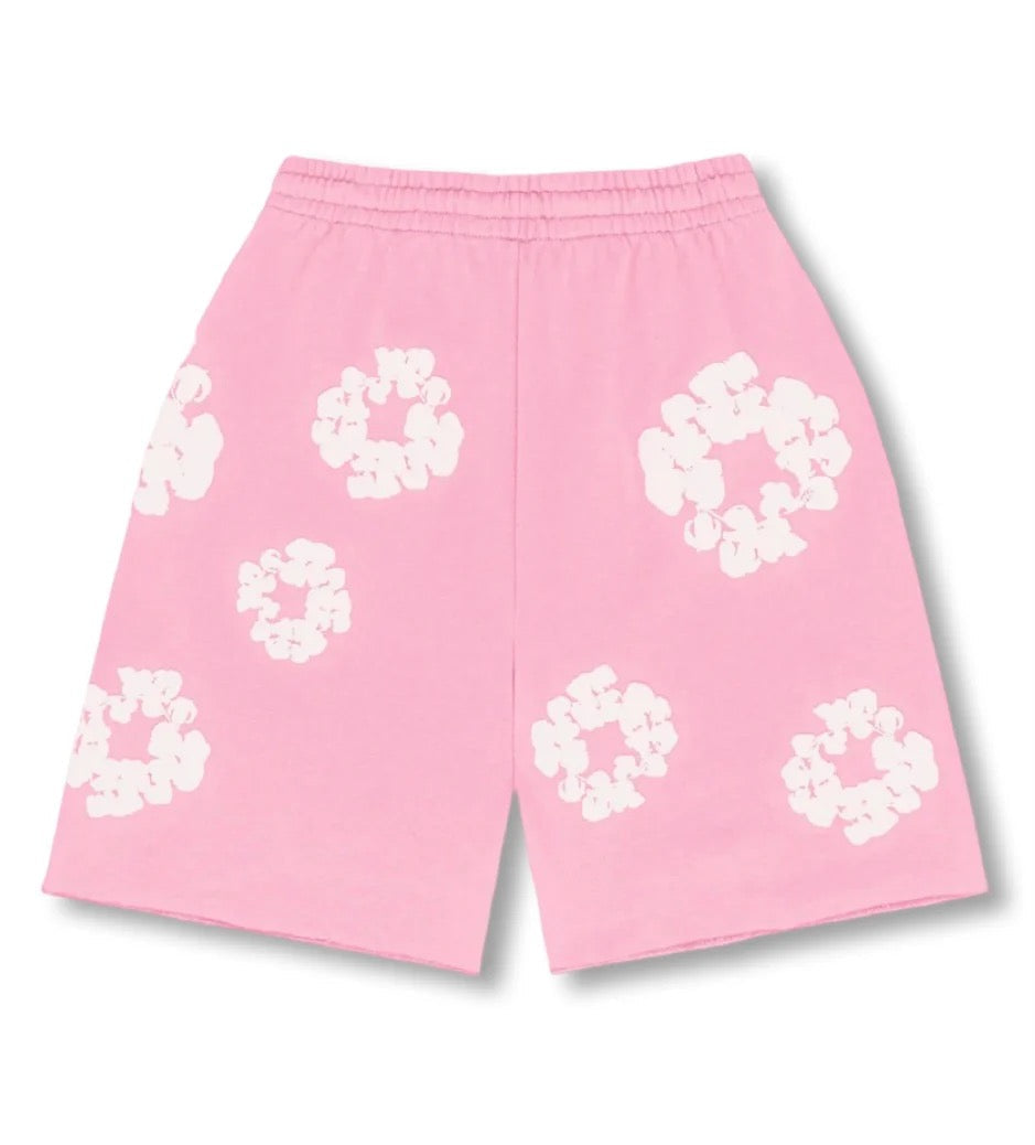 Romy Lockere Shorts Rosa mit Blumenprint