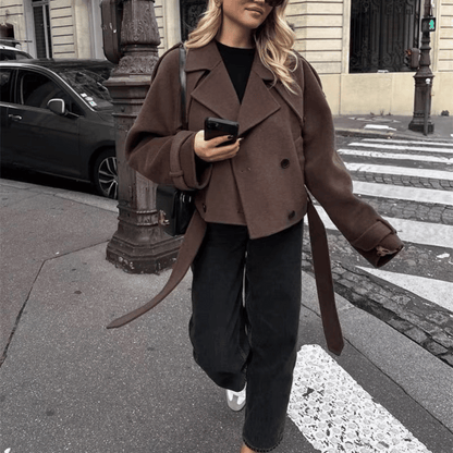 Priya Cropped Trench