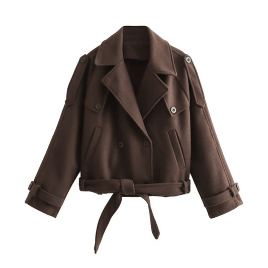 Priya Cropped Trench