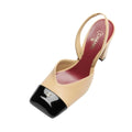 Slingbacks Zweifarbig