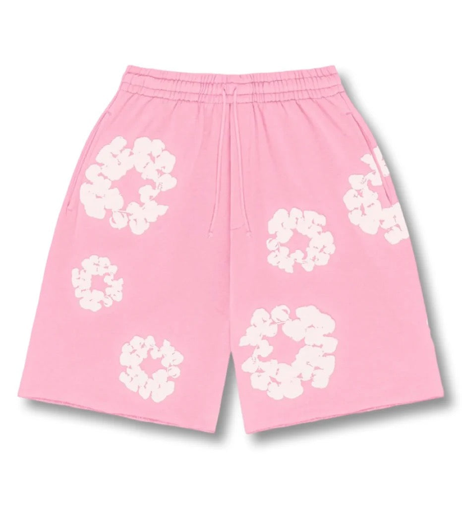 Romy Lockere Shorts Rosa mit Blumenprint
