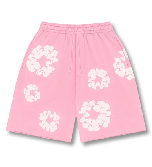 Romy Lockere Shorts Rosa mit Blumenprint