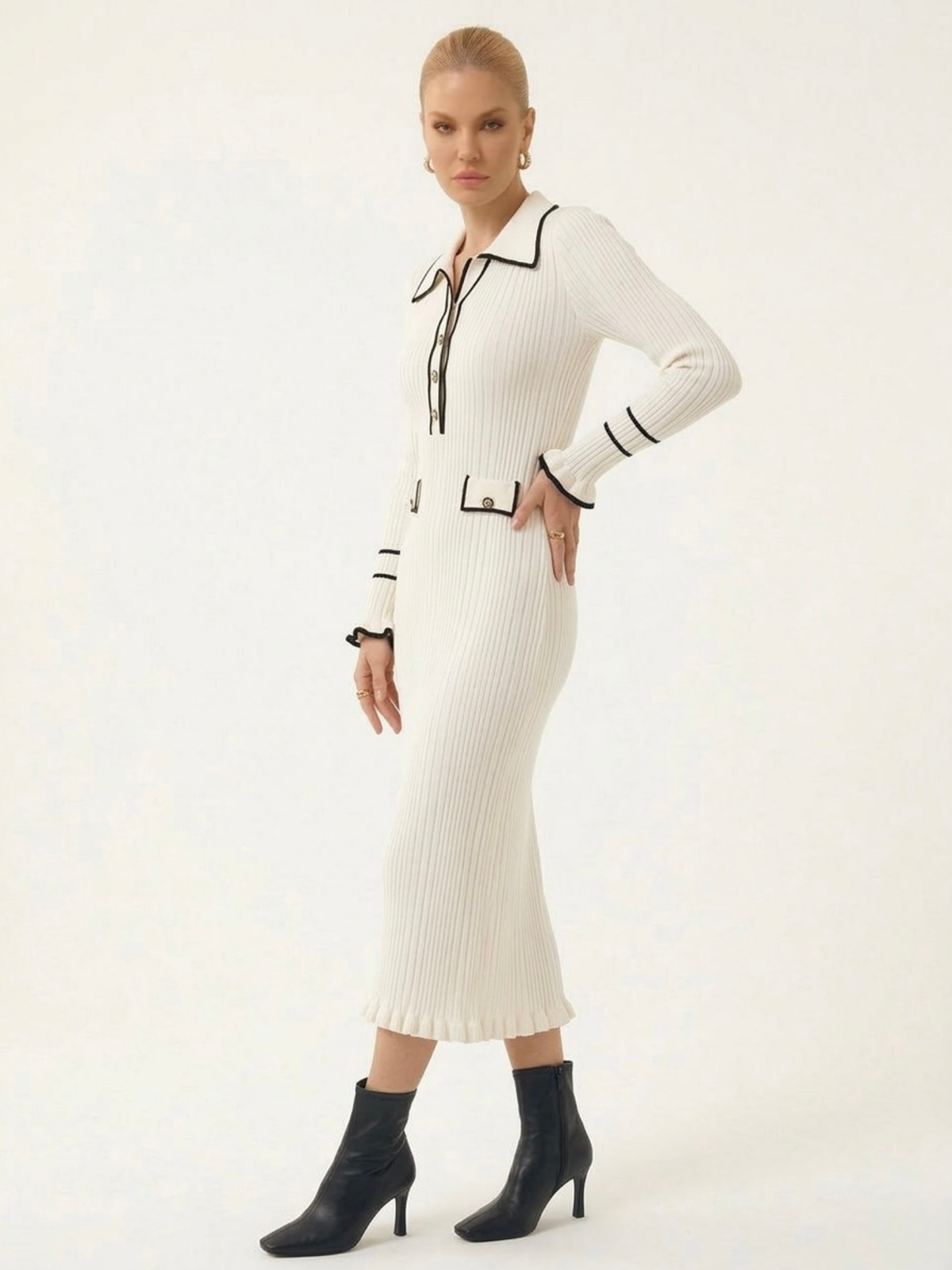 Elsa Maxikleid mit Akzenten