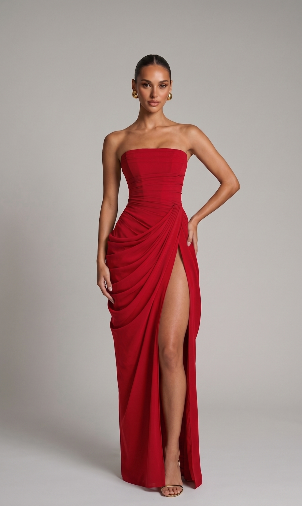 Belinda Abendkleid mit Schlitz