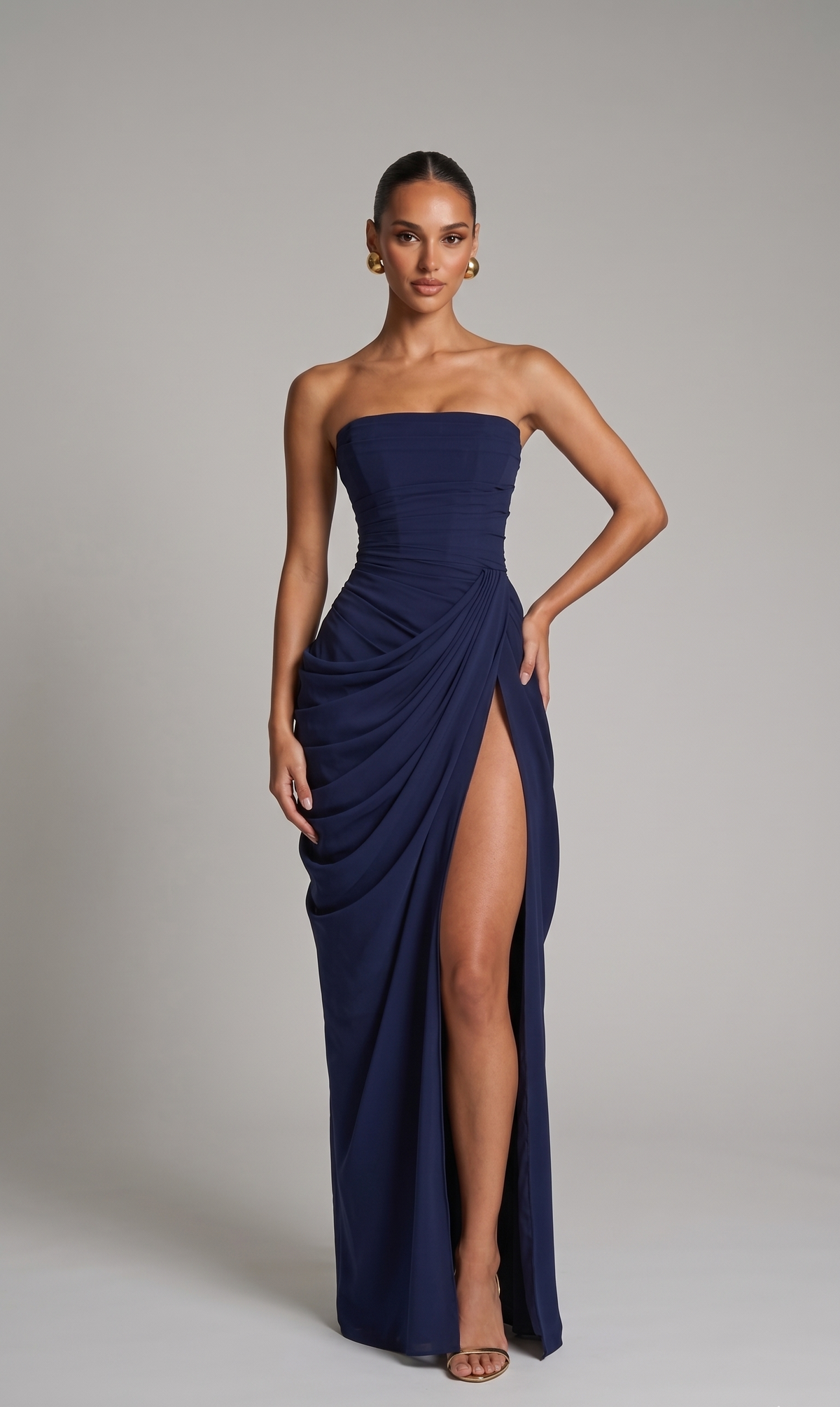 Belinda Abendkleid mit Schlitz