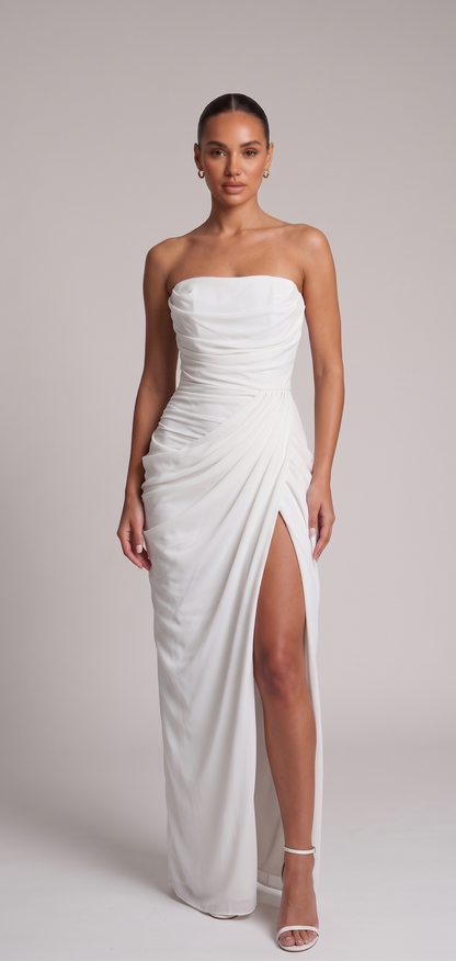 Belinda Abendkleid mit Schlitz