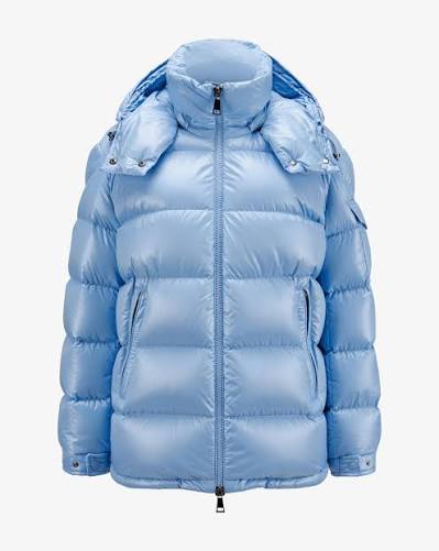 Pufferjacke Kontrast Blau