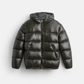 Pufferjacke Kontrast Grün