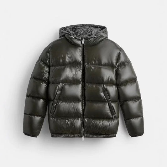 Pufferjacke Kontrast Grün