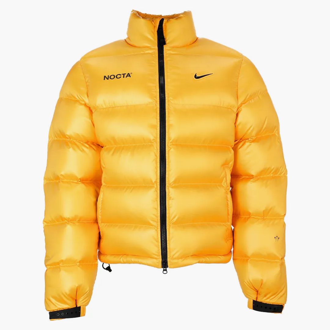 Pufferjacke Kontrast Gelb