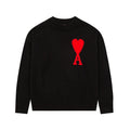 Ulla Oversize Sweatshirt Schwarz mit Herz