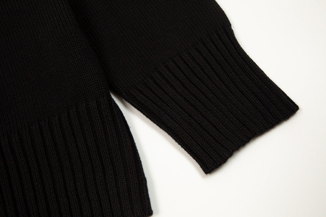 Ulla Oversize Sweatshirt Schwarz mit Herz